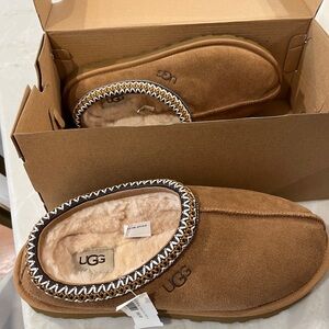 UGG Brown Slippers with Shearling Lining